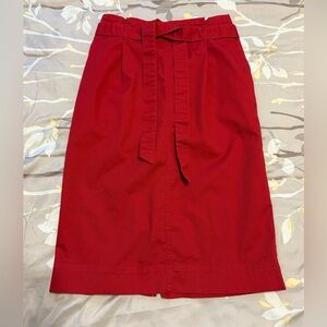 Uniqlo Red Pencil Skirt